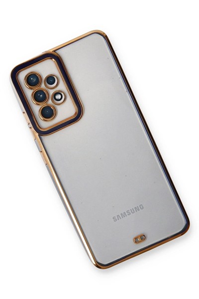 Mey İthalat®  Samsung Galaxy A53 5G Kılıf Liva Lens Silikon - Mavi