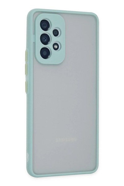 Mey İthalat®  Samsung Galaxy A53 5G Kılıf Montreal Silikon Kapak - Turkuaz