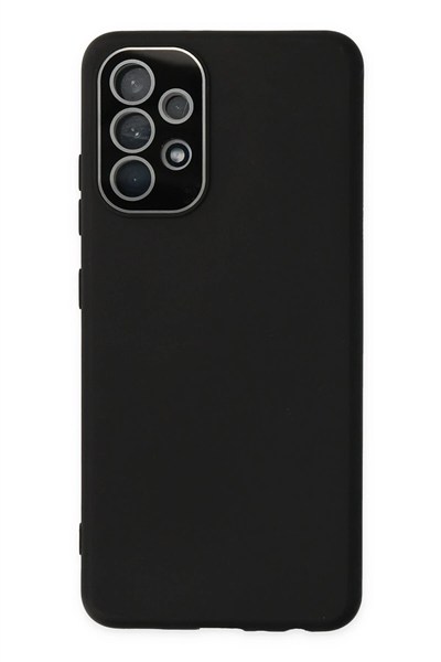 Mey İthalat®  Samsung Galaxy A53 5G Kılıf Lansman Glass Kapak - Siyah