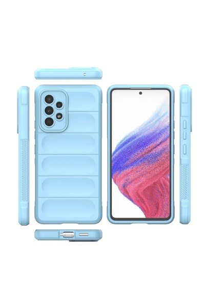 Mey İthalat®  Samsung Galaxy A53 5G Kılıf Optimum Silikon - Sky Blue