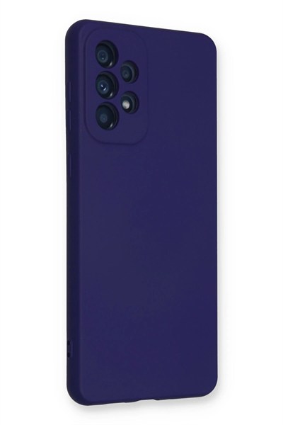 Mey İthalat®  Samsung Galaxy A53 5G Kılıf Nano içi Kadife Silikon - Mor