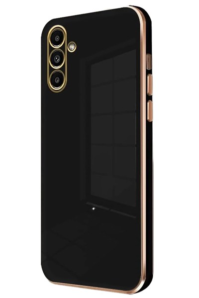 Mey İthalat®  Samsung Galaxy A55 5G Kılıf Volet Silikon - Siyah