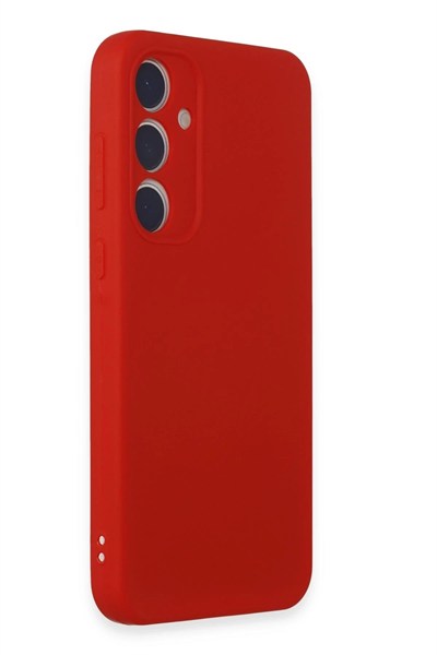 Mey İthalat®  Samsung Galaxy A55 5G Kılıf First Silikon - Kırmızı