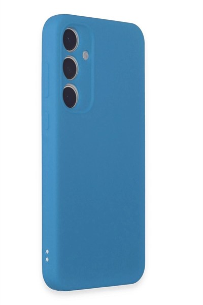 Mey İthalat®  Samsung Galaxy A55 5G Kılıf First Silikon - Mavi
