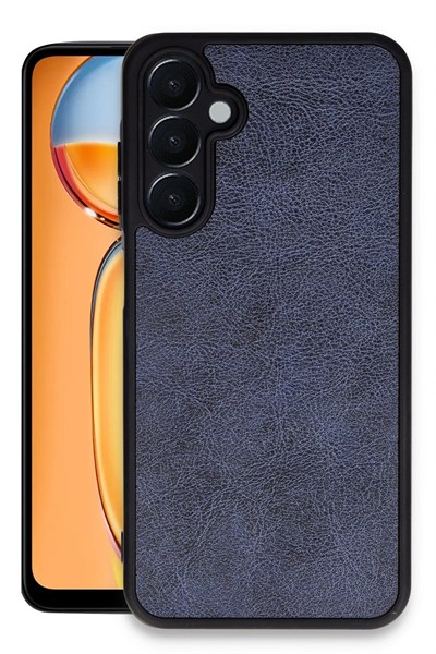 Mey İthalat®  Samsung Galaxy A55 5G Kılıf Aras Deri Kapak - Lacivert