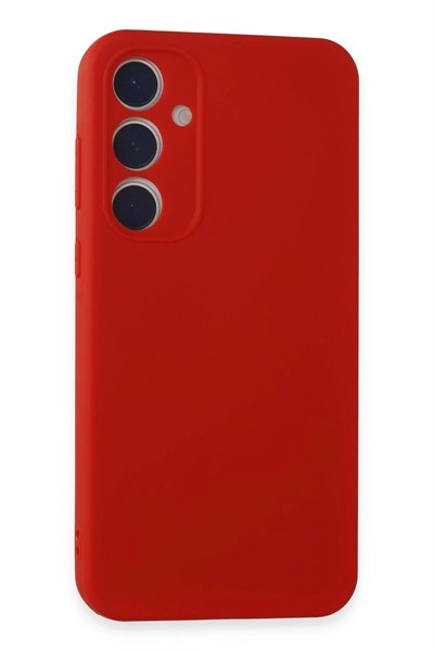 Mey İthalat®  Samsung Galaxy A55 5G Kılıf First Silikon - Kırmızı