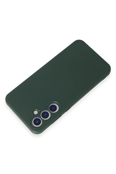 Mey İthalat®  Samsung Galaxy A55 5G Kılıf First Silikon - Koyu Yeşil