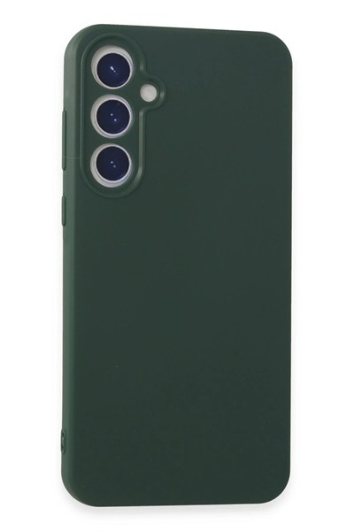 Mey İthalat®  Samsung Galaxy A55 5G Kılıf First Silikon - Koyu Yeşil