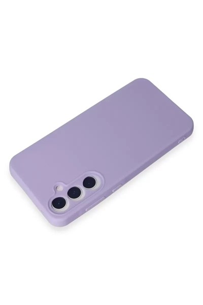 Mey İthalat®  Samsung Galaxy A55 5G Kılıf Nano içi Kadife Silikon - Lila