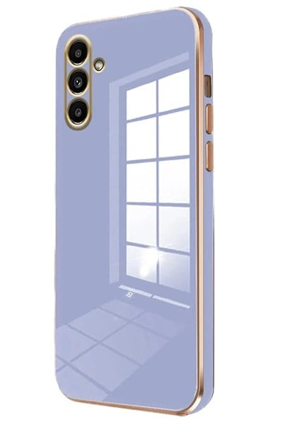 Mey İthalat®  Samsung Galaxy A55 5G Kılıf Volet Silikon - Mavi