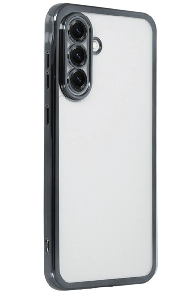 Mey İthalat®  Samsung Galaxy A56 Kılıf  Lensli Silikon - Siyah