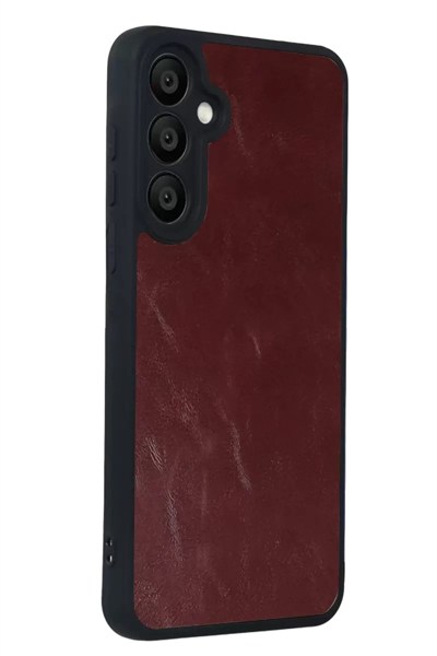 Mey İthalat®  Samsung Galaxy A57 5G Aras Deri Kapak - Bordo