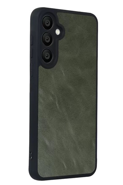Mey İthalat®  Samsung Galaxy A57 5G Aras Deri Kapak - Yeşil
