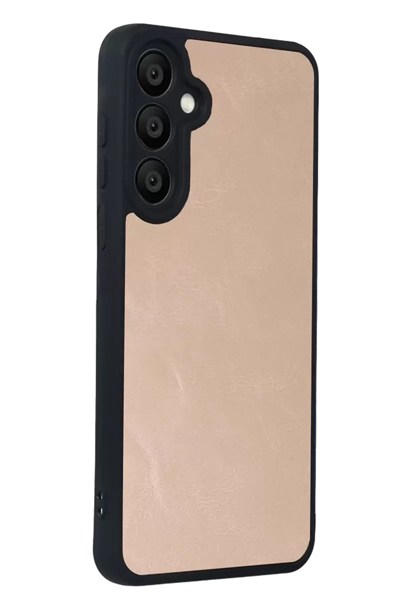 Mey İthalat®  Samsung Galaxy A57 5G Aras Deri Kapak - Pudra
