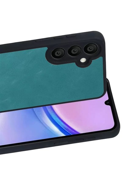 Mey İthalat®  Samsung Galaxy A57 5G Aras Deri Kapak - Açık Yeşil
