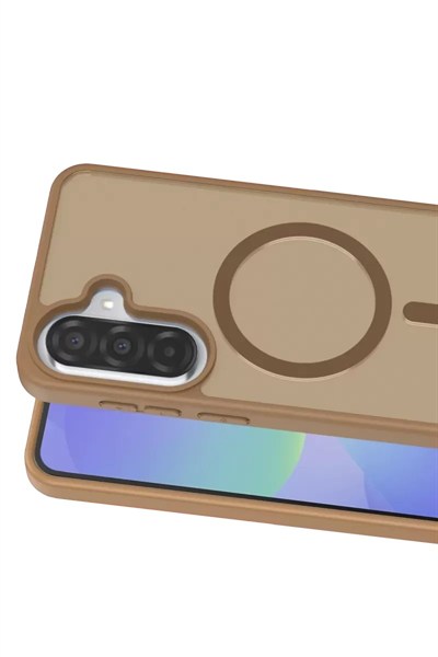 Mey İthalat®  Samsung Galaxy A57 5G Jota Magsafe Kapak - Çöl Titanyum