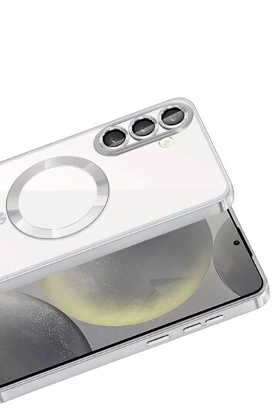 Mey İthalat®  Samsung Galaxy A57 5G Kross Magneticsafe Kapak - Gümüş