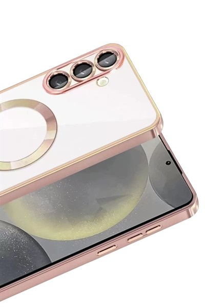 Mey İthalat®  Samsung Galaxy A57 5G Kross Magneticsafe Kapak - Rose