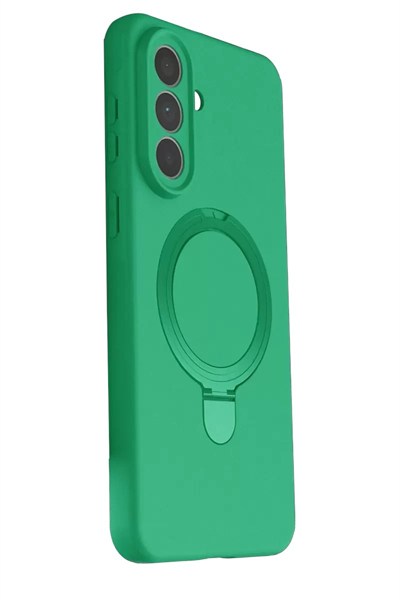 Mey İthalat®  Samsung Galaxy A57 5G Regal Magsafe Standlı Kapak - Yeşil