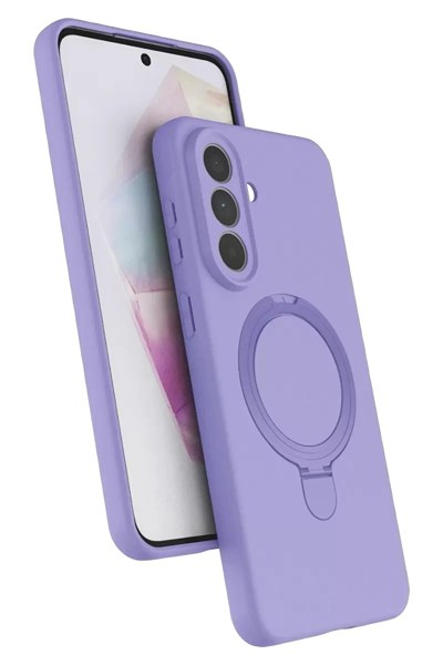 Mey İthalat®  Samsung Galaxy A57 5G Regal Magsafe Standlı Kapak - Lila