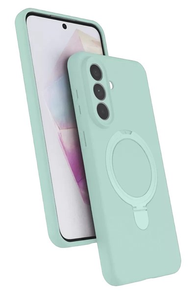 Mey İthalat®  Samsung Galaxy A57 5G Regal Magsafe Standlı Kapak - Su Yeşili