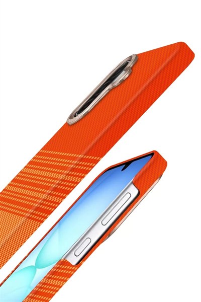 Mey İthalat®  Samsung Galaxy A57 5G Vega Magsafe Kapak - Turuncu