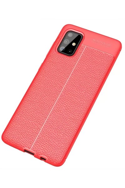 Mey İthalat®  Samsung Galaxy A71 Kılıf Auto Focus Kapak - Kırmızı