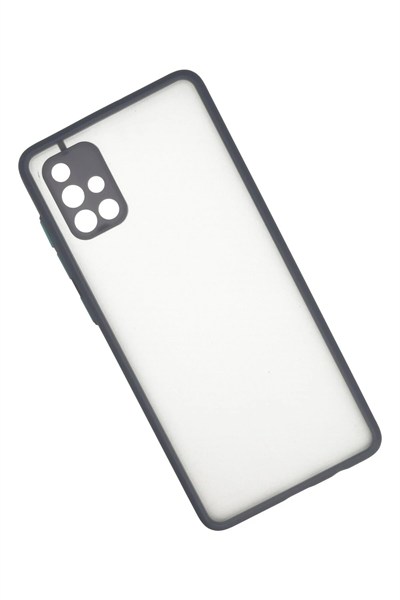 Mey İthalat®  Samsung Galaxy A71 Kılıf Montreal Silikon Kapak - Gri
