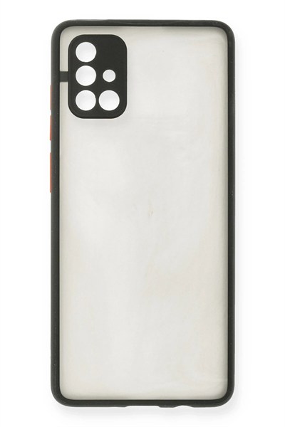 Mey İthalat®  Samsung Galaxy A71 Kılıf Montreal Silikon Kapak - Siyah