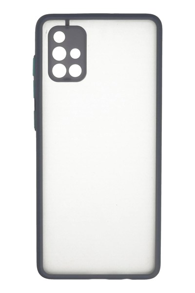 Mey İthalat®  Samsung Galaxy A71 Kılıf Montreal Silikon Kapak - Gri