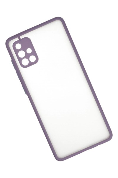 Mey İthalat®  Samsung Galaxy A71 Kılıf Montreal Silikon Kapak - Mor
