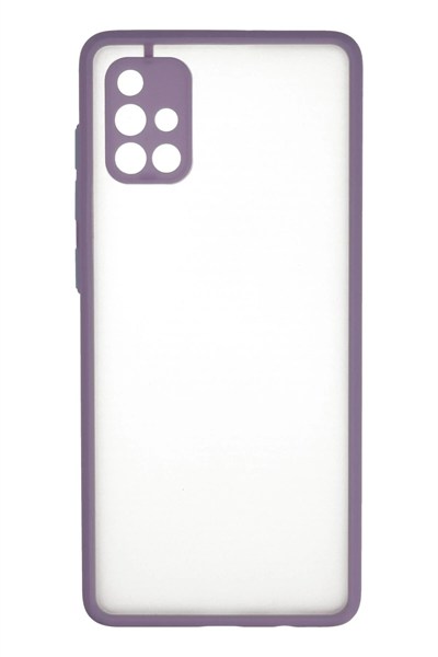 Mey İthalat®  Samsung Galaxy A71 Kılıf Montreal Silikon Kapak - Mor