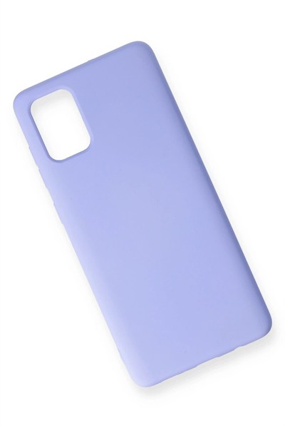 Mey İthalat®  Samsung Galaxy A71 Kılıf Nano içi Kadife Silikon - Lila