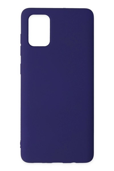 Mey İthalat®  Samsung Galaxy A71 Kılıf Nano içi Kadife Silikon - Mor