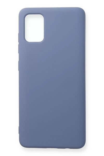 Mey İthalat®  Samsung Galaxy A71 Kılıf Nano içi Kadife Silikon - Gri