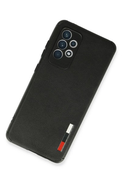 Mey İthalat®  Samsung Galaxy A72 Kılıf Loop Deri Silikon - Siyah
