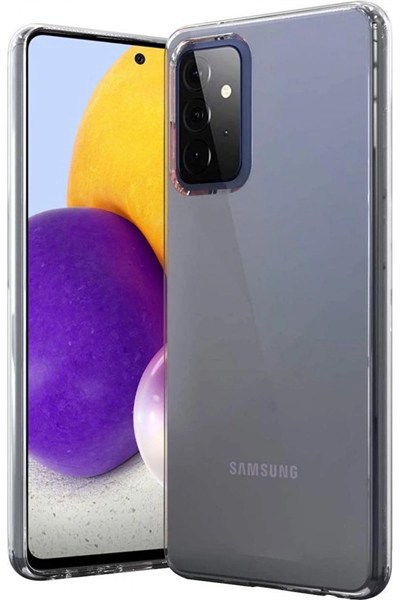 Mey İthalat®  Samsung Galaxy A72 Kılıf Lüx Şeffaf Silikon