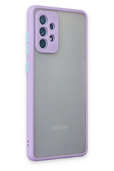 Mey İthalat®  Samsung Galaxy A72 Kılıf Montreal Silikon Kapak - Mor