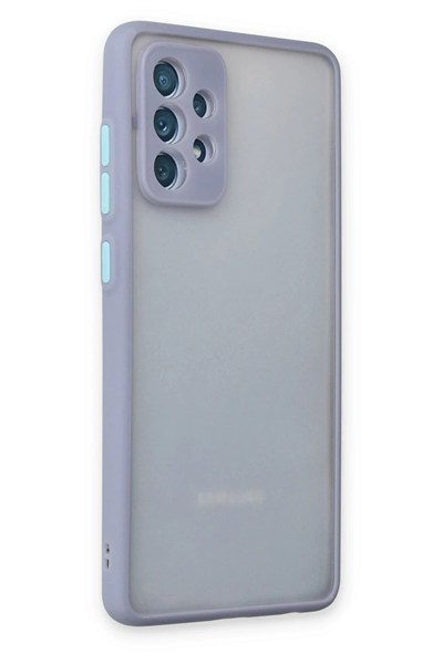 Mey İthalat®  Samsung Galaxy A72 Kılıf Montreal Silikon Kapak - Gri