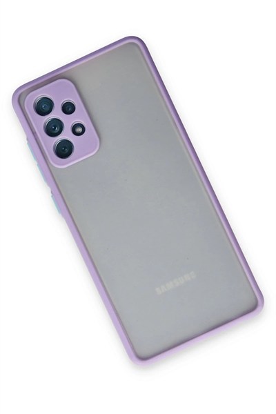 Mey İthalat®  Samsung Galaxy A72 Kılıf Montreal Silikon Kapak - Mor