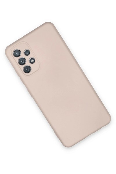 Mey İthalat®  Samsung Galaxy A72 Kılıf Nano içi Kadife Silikon - Pudra