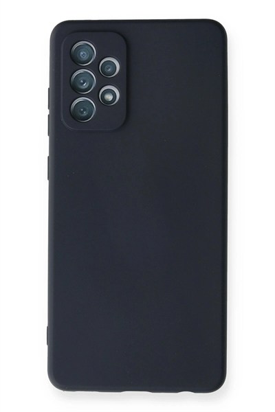 Mey İthalat®  Samsung Galaxy A72 Kılıf Nano içi Kadife Silikon - Lacivert