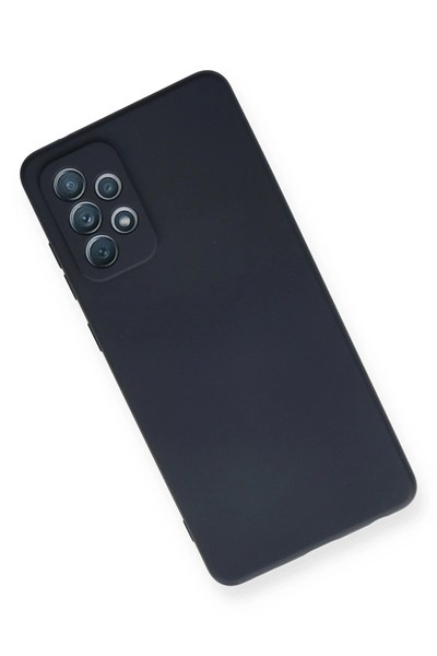 Mey İthalat®  Samsung Galaxy A72 Kılıf Nano içi Kadife Silikon - Lacivert