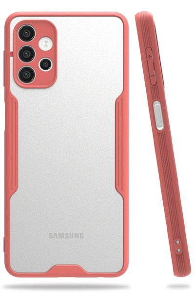Mey İthalat®  Samsung Galaxy A72 Kılıf Platin Silikon - Pembe