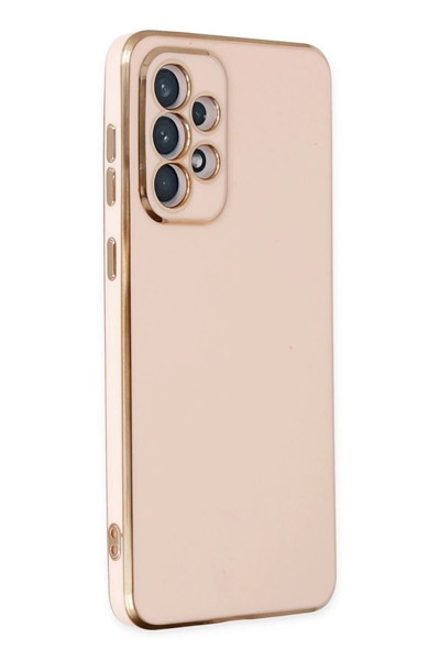Mey İthalat®  Samsung Galaxy A73 5G Kılıf Volet Silikon - Pembe