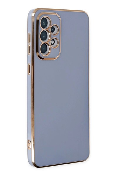 Mey İthalat®  Samsung Galaxy A73 5G Kılıf Volet Silikon - Mavi