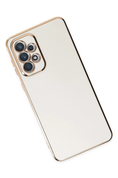 Mey İthalat®  Samsung Galaxy A73 5G Kılıf Volet Silikon - Beyaz