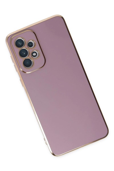 Mey İthalat®  Samsung Galaxy A73 5G Kılıf Volet Silikon - Mor