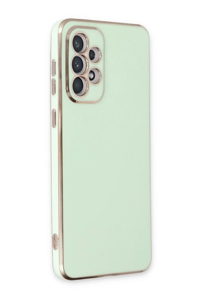 Mey İthalat®  Samsung Galaxy A73 5G Kılıf Volet Silikon - Açık Yeşil