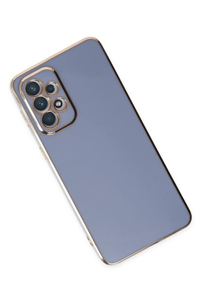 Mey İthalat®  Samsung Galaxy A73 5G Kılıf Volet Silikon - Mavi
